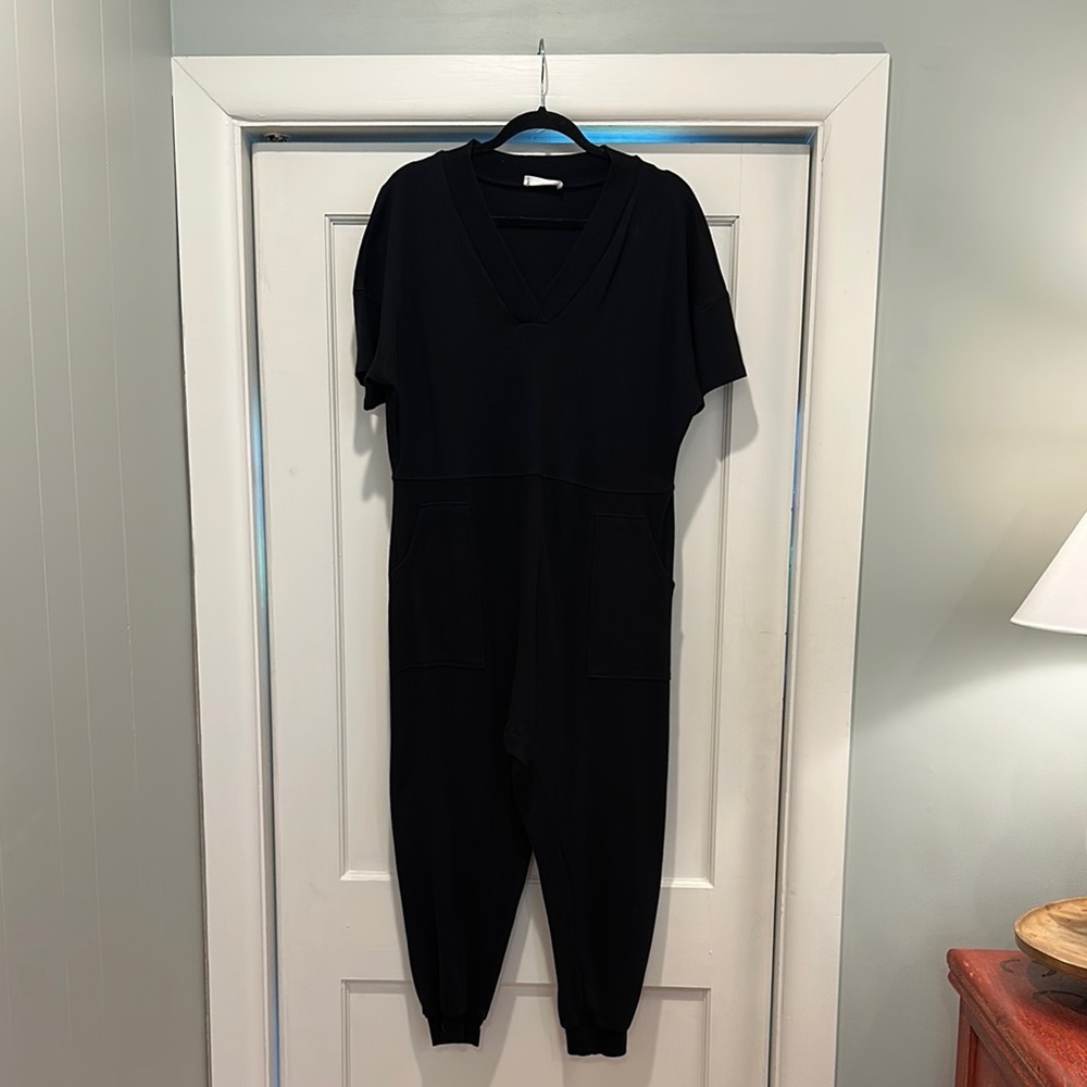 Black V-Neck Jumpsuit